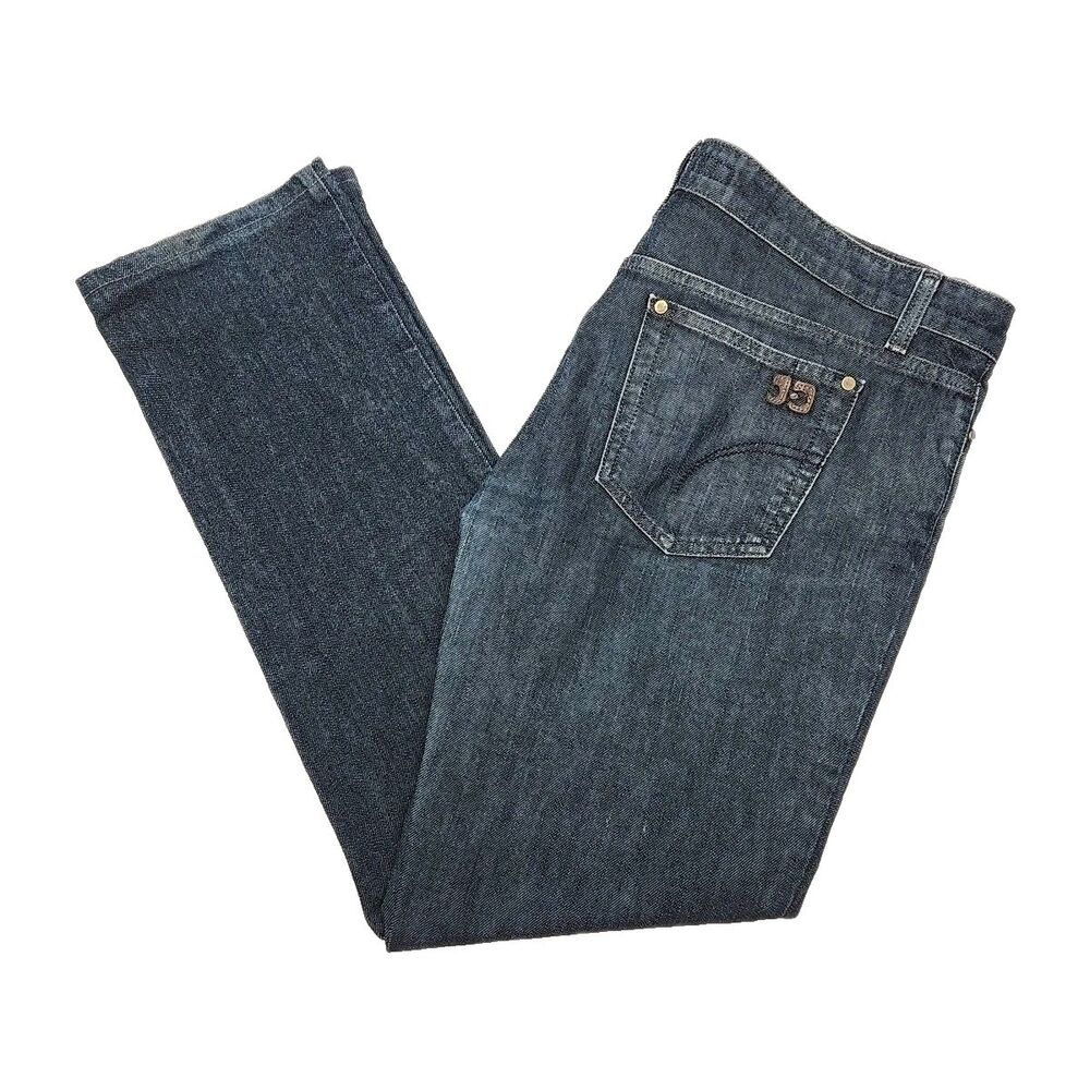 Joe's Jeans Cigarette Women Sz 31 Dark Denim 30" Inseam Cotton Stretch Mid-Rise